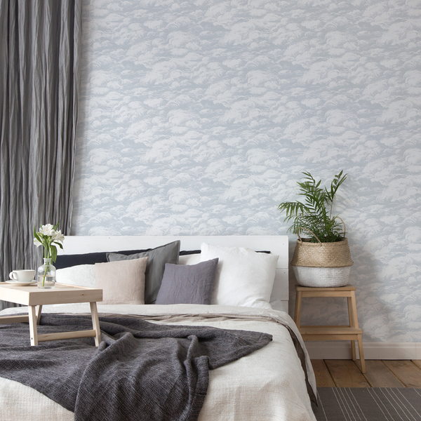 Vliestapete Aramella - Silber - 0,53m x 10,05m - Lichtgrau