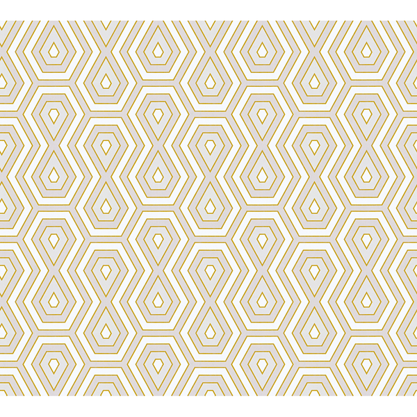 Vliestapete Braganca - Gold - 0,53m x 10,05m - Gold