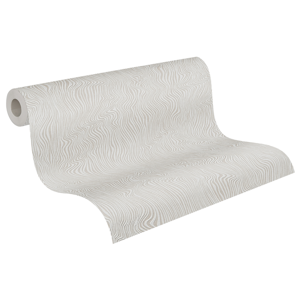 Vliestapete Corsano - Grau - 0,53m x 10,05m - Grau