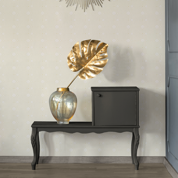 Vliestapete Vertigo - Gold - 0,53m x 10,05m - Gold