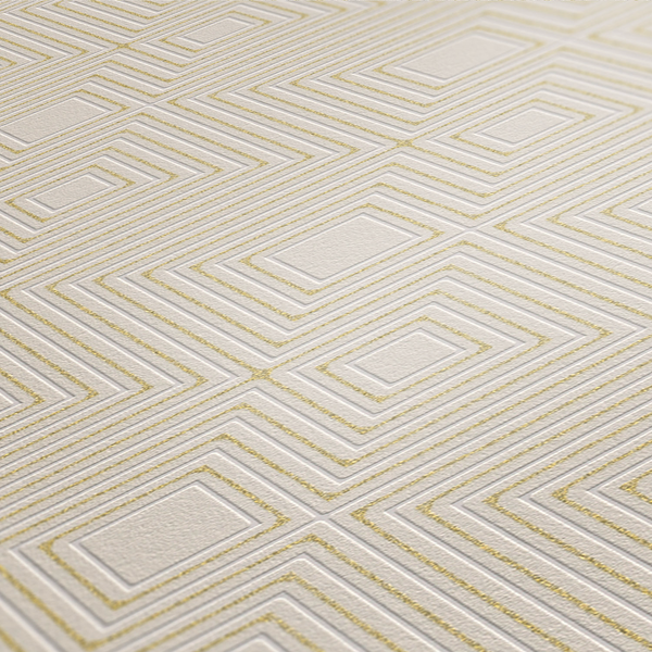 Vliestapete Vertigo - Gold - 0,53m x 10,05m - Gold