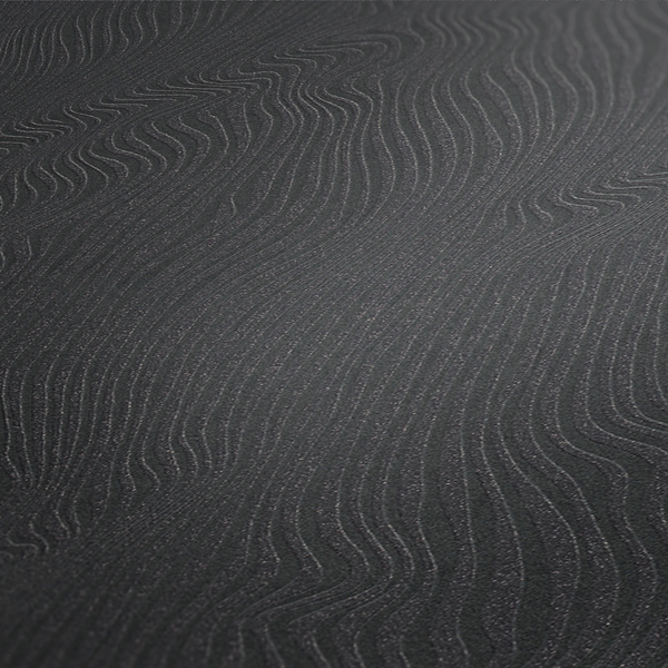 Vliestapete Corsano - Schwarz - 0,53m x 10,05m - Schwarz