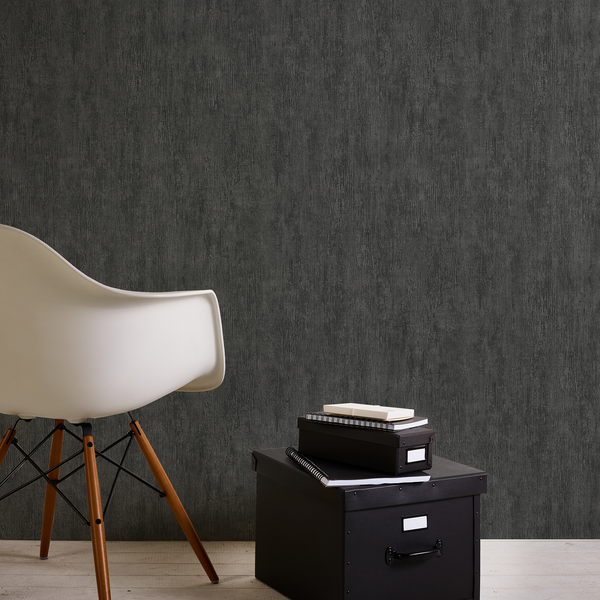 Vliestapete Bridport - Schwarz - 0,53m x 10,05m - Schwarz