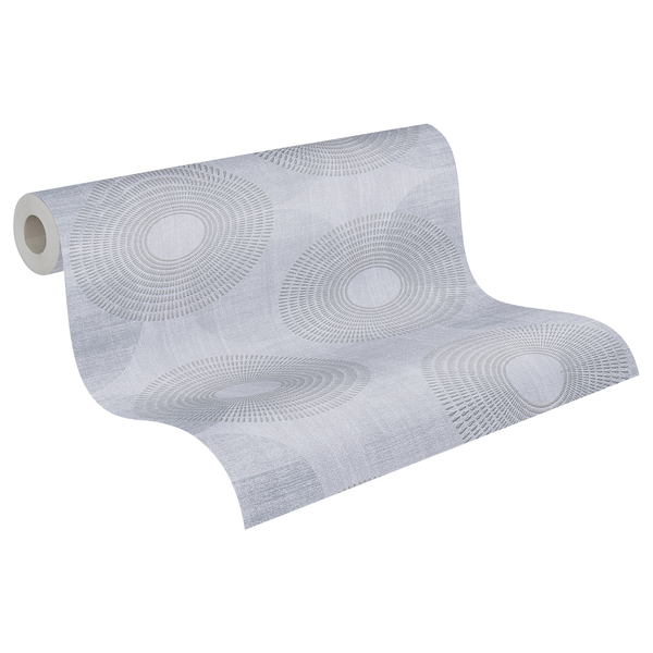 Vliestapete Osen - Grau - 0,53m x 10,05m - Grau