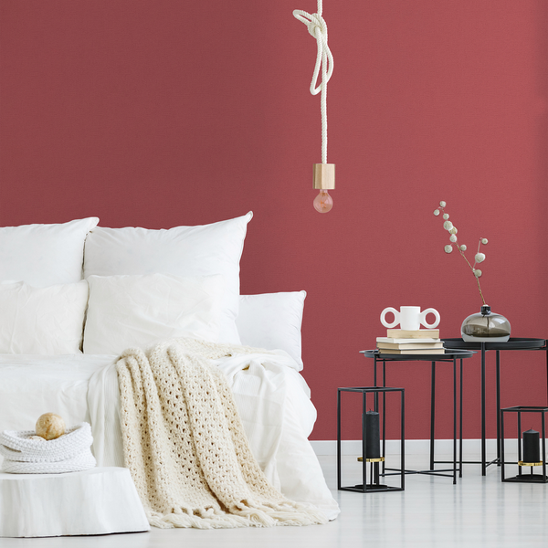 Vliestapete Senne - Rot - 0,53m x 10,05m - Rot