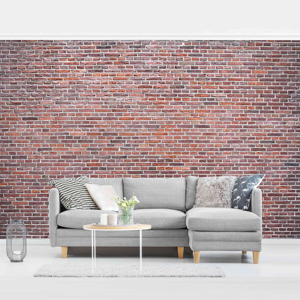 Vliestapete Backstein Mauer Rot - Vliespapier - Rot - 432 x 290 cm