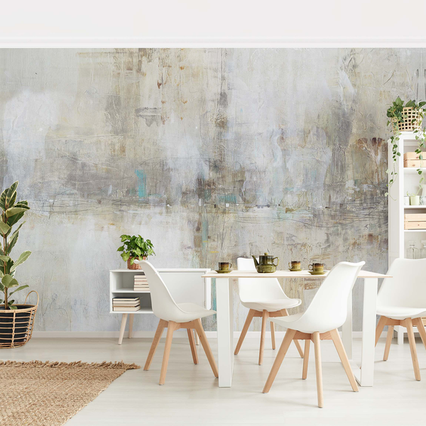 Vliestapete Essenz - Vliespapier - Grau - 384 x 255 cm