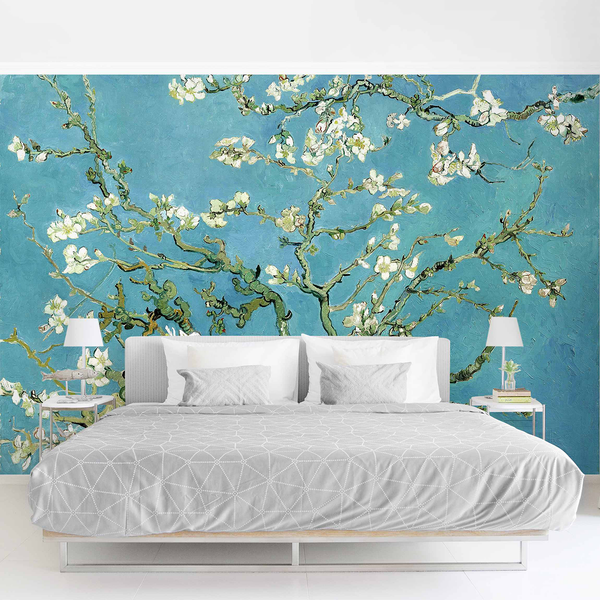 Vliestapete Vincent van Gogh Mandelblüte - Vliespapier - Blau