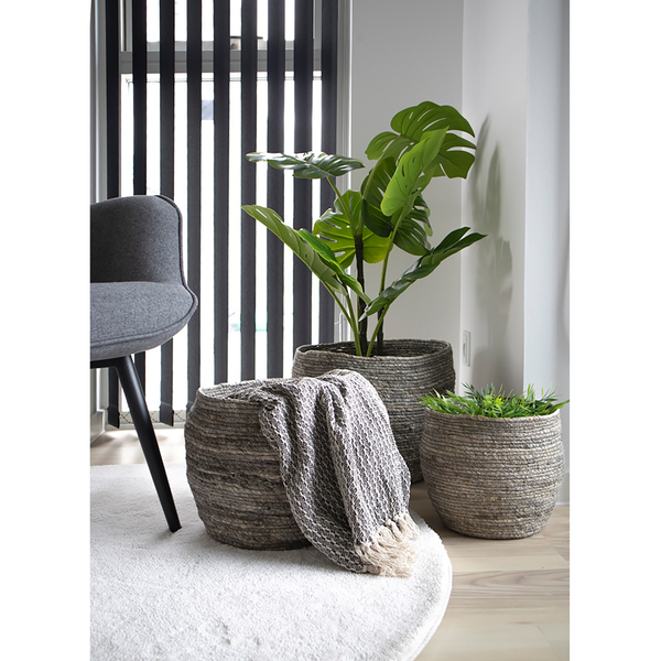 Korb Tivoli (3-tlg.) - Grey - Maize Leaf