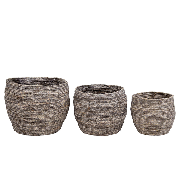 Korb Tivoli (3-tlg.) - Grey - Maize Leaf