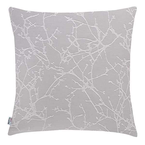 Kissenbezug Zen I - Baumwolle / Polyester - Silber - 48 x 48 cm