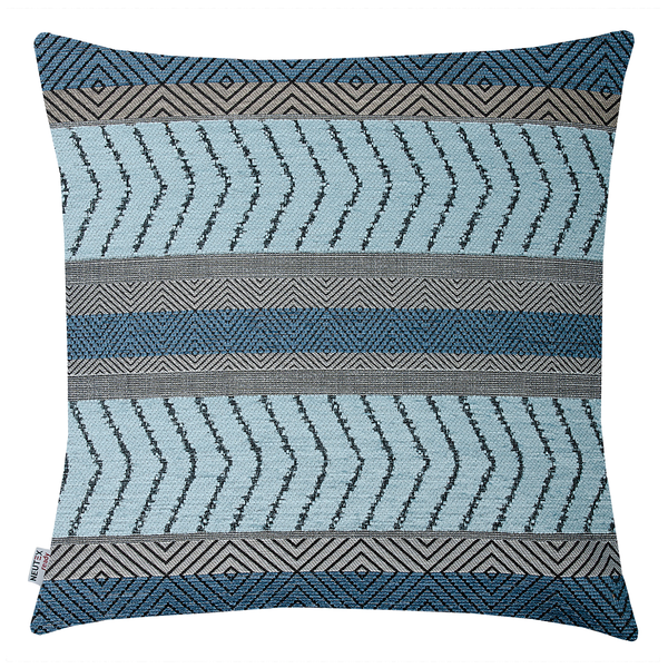 Kissenbezug Ilona - Polyester / Polyacryl - Blau - 48 x 48 cm