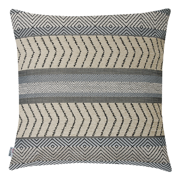 Kissenbezug Ilona - Polyester / Polyacryl - Grau - 38 x 38 cm