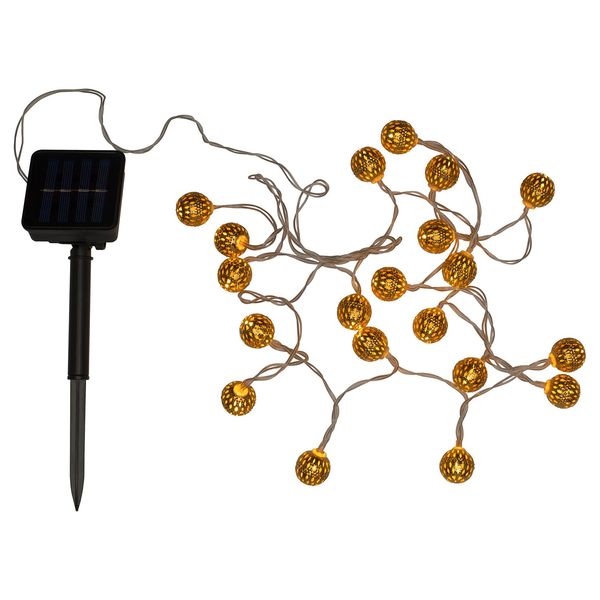 Solarlichterkette Sunshine Glamour - Aluminium / Kunststoff - 1-flammig