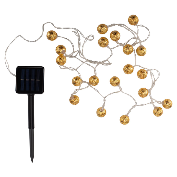 Solarlichterkette Sunshine Glamour - Aluminium / Kunststoff - 1-flammig