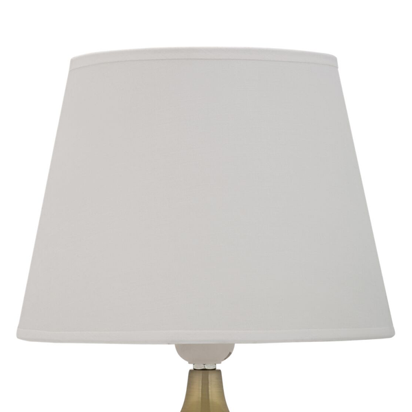 Tischleuchte Golden Glamour - Mischgewebe / Aluminium - 1-flammig