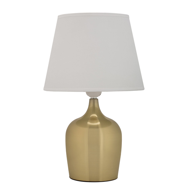 Tischleuchte Golden Glamour - Mischgewebe / Aluminium - 1-flammig