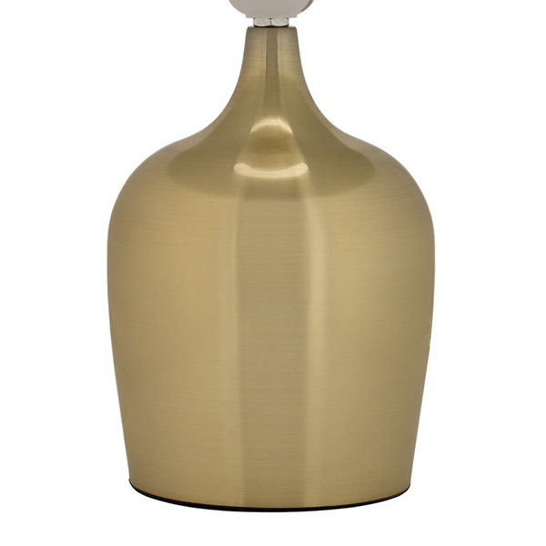 Tischleuchte Golden Glamour - Mischgewebe / Aluminium - 1-flammig