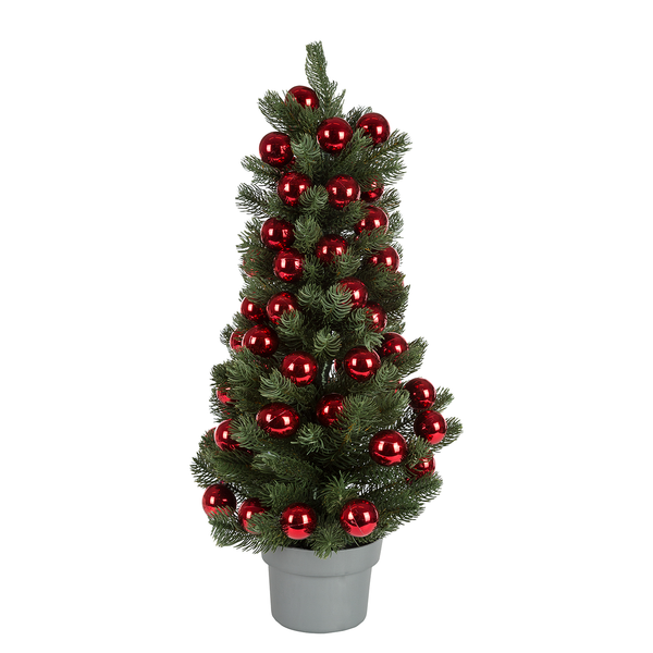 Weihnachtsbaum Cubell - Polyester PVC - Grün - Höhe: 60 cm