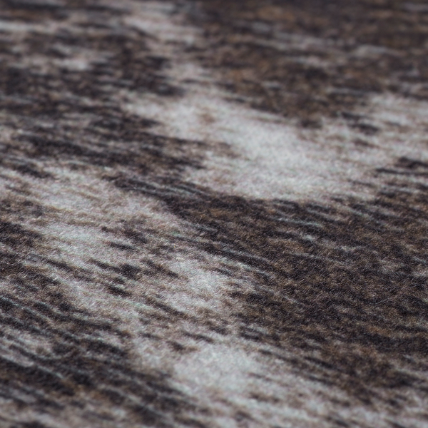 Kunstfell Amarillo - Polyester - Weiß / Braun