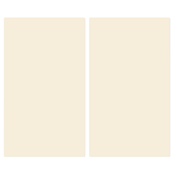 Herdabdeckplatte Kaschmir - Sicherheitsglas - Beige
