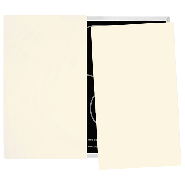 Herdabdeckplatte Kaschmir - Sicherheitsglas - Beige