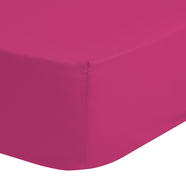 Jersey-Spannbettlaken Henty - Baumwolle - Pink - 200 x 220 cm