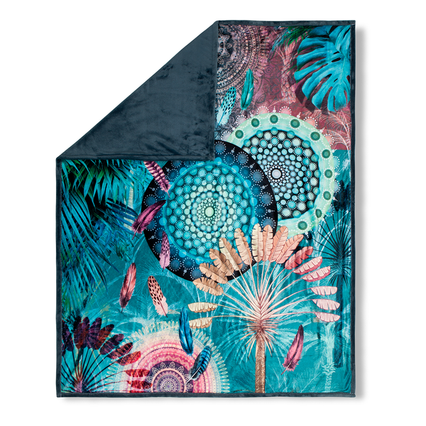 Plaid Kayna - Polysamt - Multi
