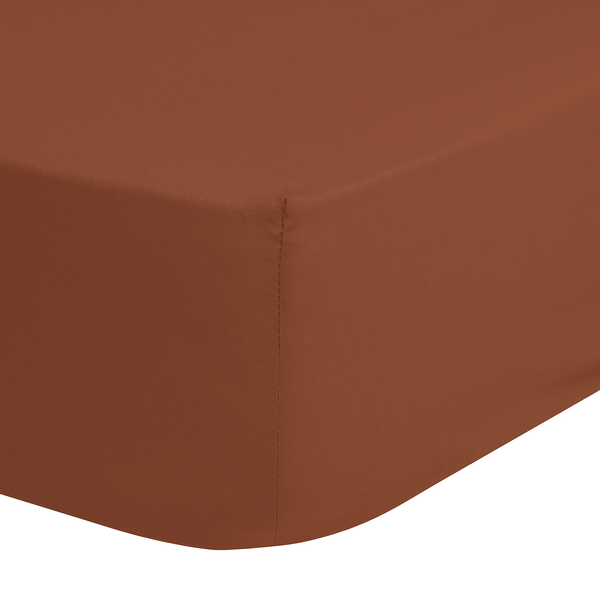 Spannbettlaken Jenny - Baumwolle - Braun - 90 x 200 cm
