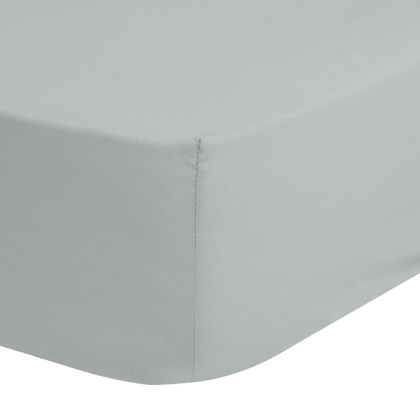Spannbettlaken Jenny - Baumwolle - Grau - 60 x 120 cm