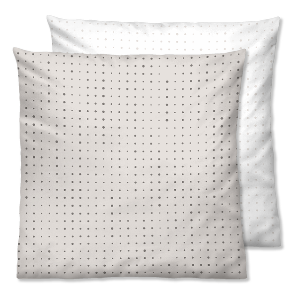 Mako-Satin Kopfkissenbezug 0636047 - Baumwolle - Taupe - 80 x 80 cm