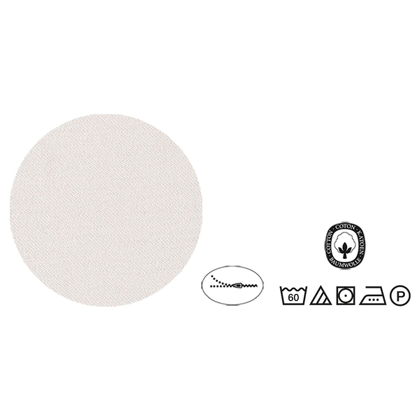 Mako-Satin Kopfkissenbezug 0636047 - Baumwolle - Taupe - 80 x 80 cm