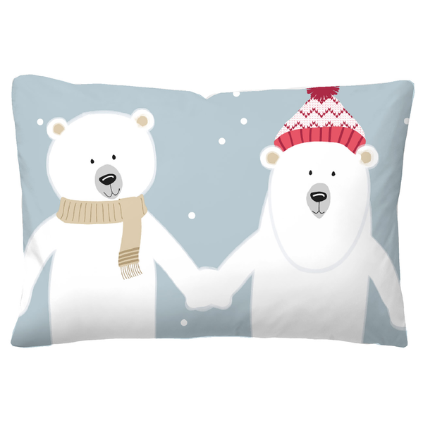 Feinbiber Bettwäsche 0004648 - Baumwolle - Blau - 100 x 135 cm + Kissen 40 x 60 cm