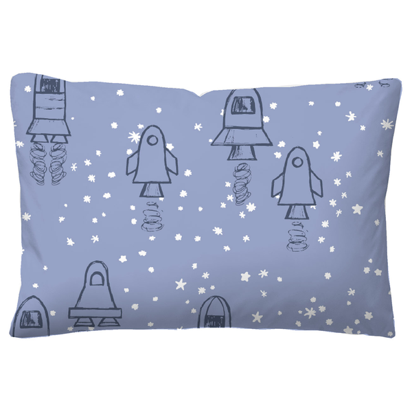 Feinbiber Bettwäsche 0004647 - Baumwolle - Eisblau - 100 x 135 cm + Kissen 40 x 60 cm