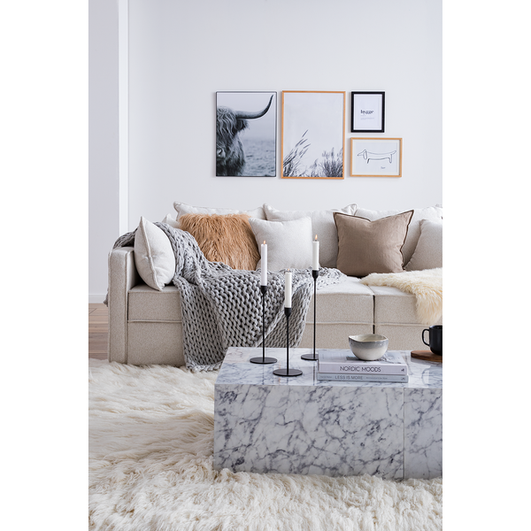 Couchtisch Muzio I - Marmor Grau Dekor