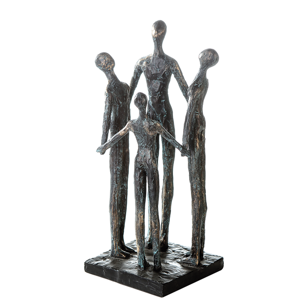Skulptur Group - Kunstharz - Bronze