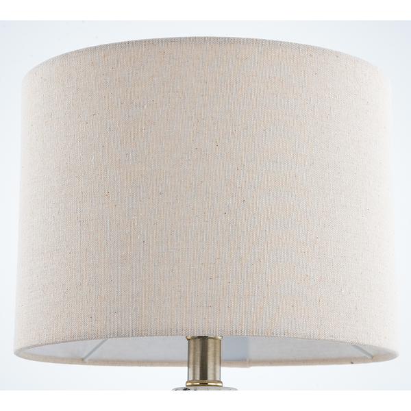 Tischleuchte Coopie - Keramik / Mischgewebe - 1-flammig