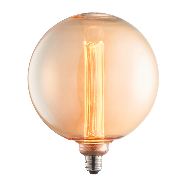 LED-Leuchtmittel Filiano I - Farbglas / Eisen - 1-flammig