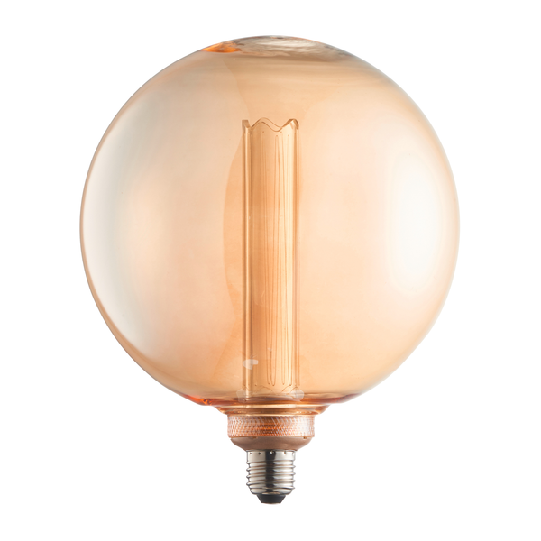 LED-Leuchtmittel Filiano I - Farbglas / Eisen - 1-flammig