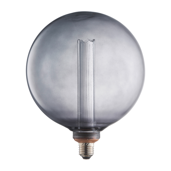 LED-Leuchtmittel Filiano II - Rauchglas / Eisen - 1-flammig
