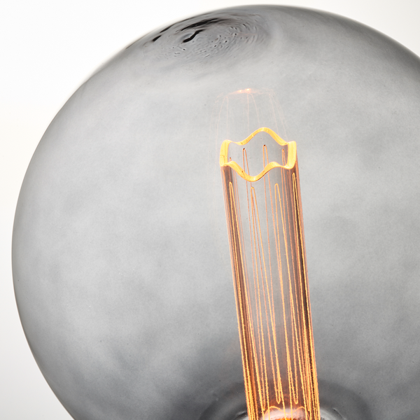 LED-Leuchtmittel Filiano II - Rauchglas / Eisen - 1-flammig