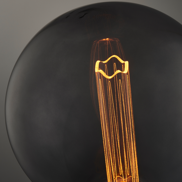 LED-Leuchtmittel Filiano II - Rauchglas / Eisen - 1-flammig
