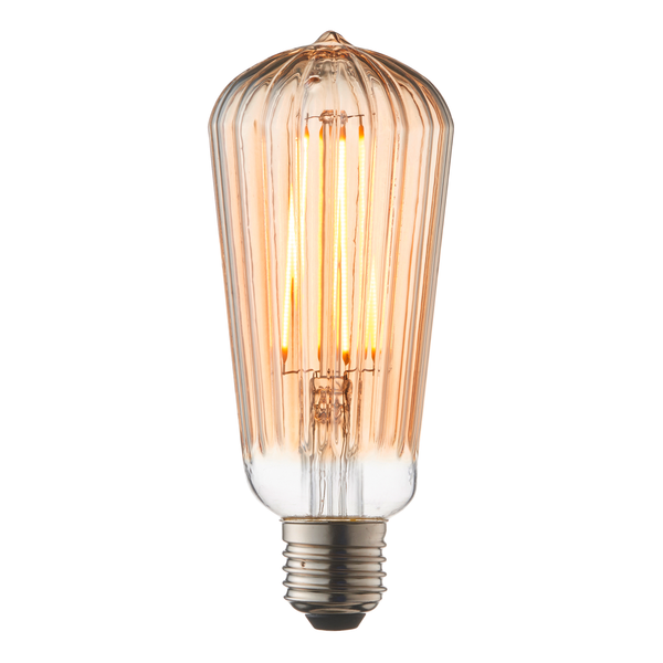 LED-Leuchtmittel Filiam II - Farbglas / Eisen - 1-flammig