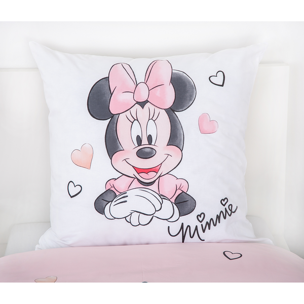 Bettwäsche Minnie Mouse III - Renforcé - Altrosa / Weiß
