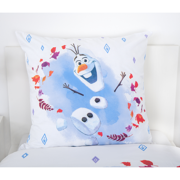 Bettwäsche Eiskönigin 2 I - Blau / Weiß - 135 x 200 cm + Kissen 80 x 80 cm - Renforcé