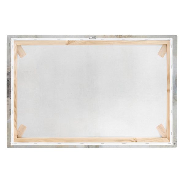 Leinwandbild Essenz II - Grau - 90 x 60 x 2 cm - Breite: 90 cm