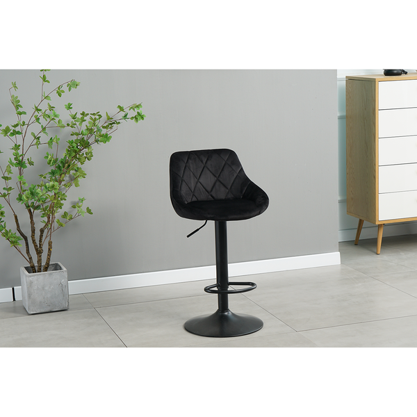 Barstuhl Bromfield II (2er-Set) - Schwarz