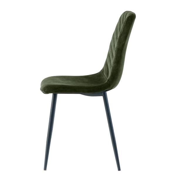 Esszimmerstuhl Mompeo 2er-Set - Olivgrün