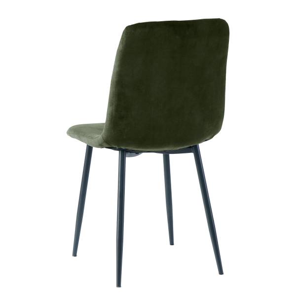 Esszimmerstuhl Mompeo 2er-Set - Olivgrün