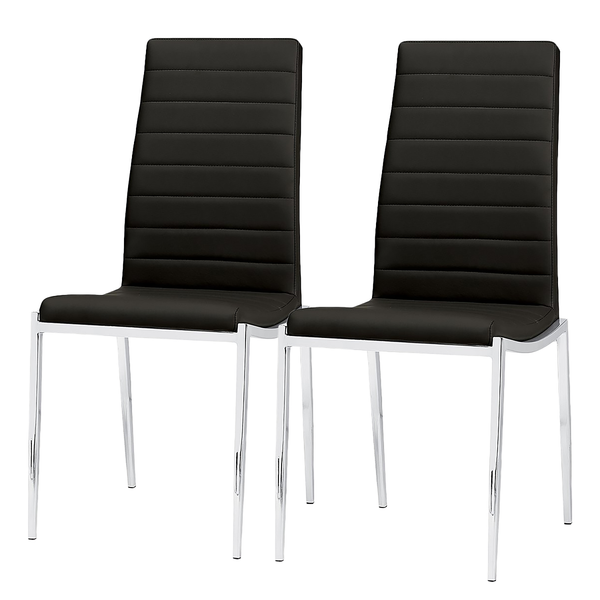 Esszimmerstuhl Burford 2er-Set - Schwarz